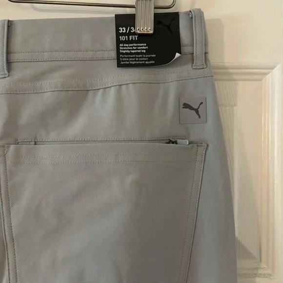 Men’s Puma 33/34 101 golf pants light gray NWT - Picture 4 of 5